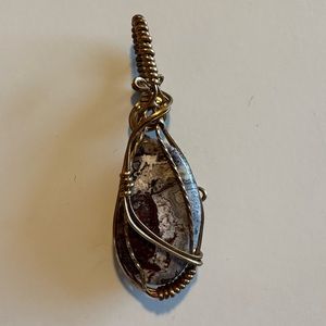 Wire-wrapped Crystal Pendant